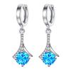 New Japanese and Korean Style Attachment Inlaid Diamond Earrings Cool Wind Advanced Sense Earrings