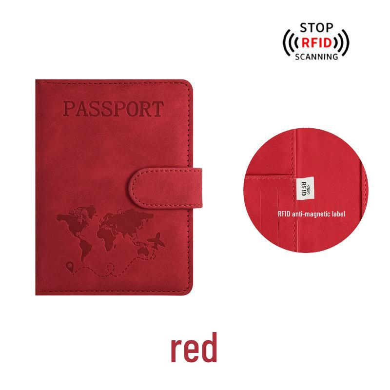 Customizable Multi-Color PU Leather Passport Holder Set