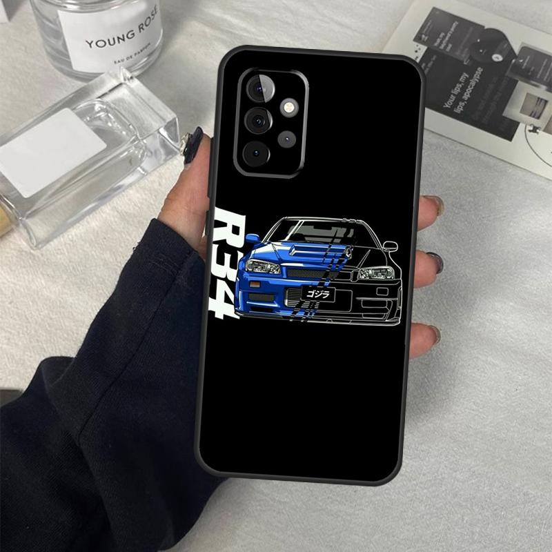 Skyline GTR R34 Case For Samsung Galaxy A53 A33 A23 A13 A14 A24 A34 A54 A52 A32 A22 A12 A51 A71 A21S Cover