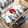 Tappetino Mouse Samurai Bianco Nero Tastiera Meccanica Gaming Tappetino Scrivania Accessori PC Tappetino Mouse Gamer XXL Tappeto Ufficio Tappetini Estesi