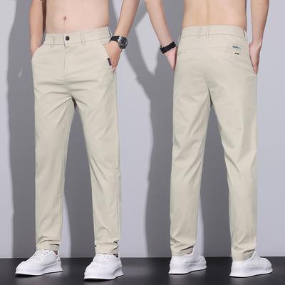 New Summer Thin Casual Pants Men's Loose Straight Small Feet Trend Versatile Long Pants Men