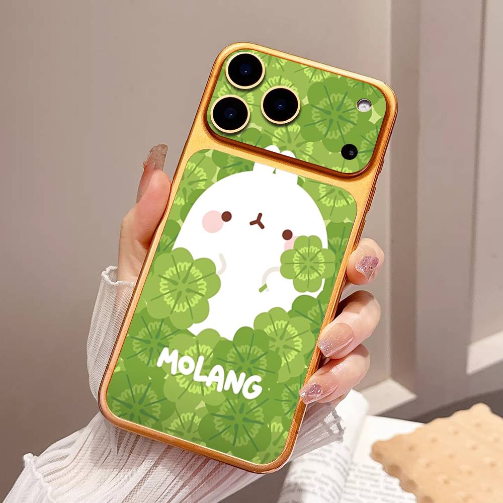 Kawaii Cute Rabbit M-MolangS Anime Protective Back Wrap Skin Decal Sticker For IPhone 17 Pro 17 Pro Max