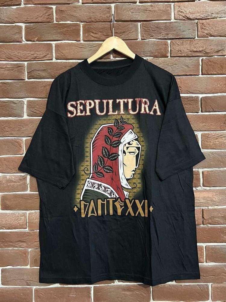 Редкая футболка Sepultura Dante XXI Black унисекс, размер полный, 00-е годы VN1385 M