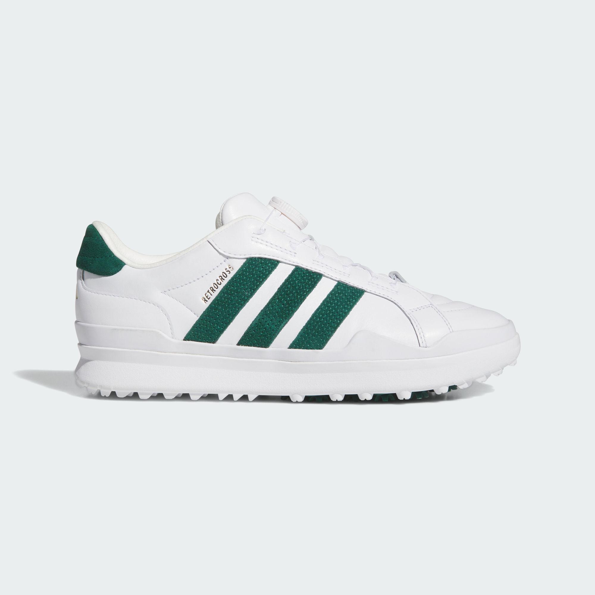 Adidas RETROCROSS GRIPMORE Golf Shoes Men s White Green 40