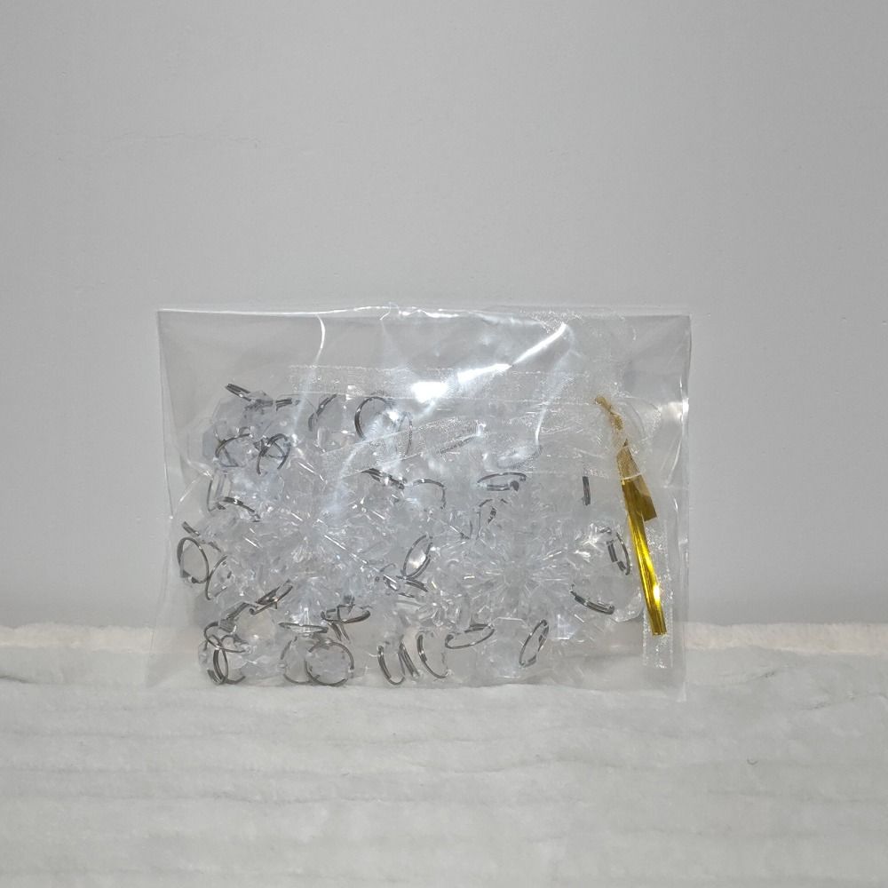 Snow Beads Star Christmas Tree Hanging Pendants Transparent Christmas Decorations  Christmas