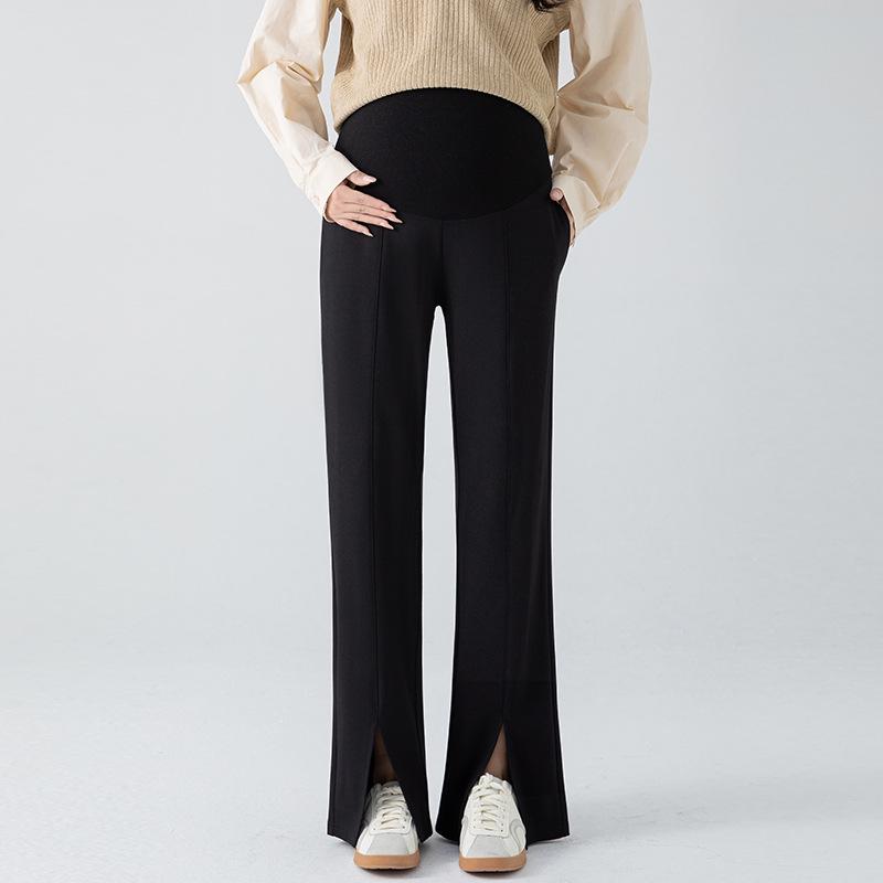 

Plus Size Maternity Flare & Straight Leg Suit Pants for Spring/Summer XL чорний
