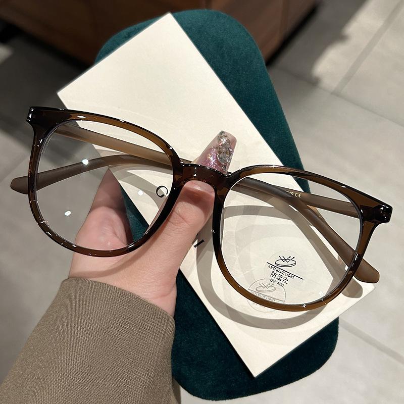 0-400 HD Anti Blue Light Flat Lenses Unisex Resin Myopia Glasses Universal Frame for Women Men