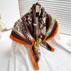 New 90*90cm Fashion Silk Scarf Scarftop Headwraps Women Vintage Four Seasons Hair Scarve Hijab Foulard Bandana Femme Headscarf