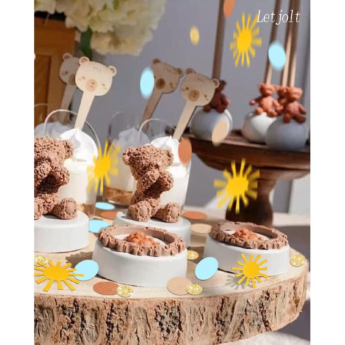 Sun Confetti Here Comes The Son Decor Baby Shower Boys Glitter Table Decoration First Trip Around the Sun Theme Party Golden Brown Blue 1st Birthday