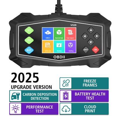 Auto OBD2 Diagnosewerkzeuge Fehlercode löschen Check Engine System Codes löschen/entfernen V529 Code-Leser Batterietester