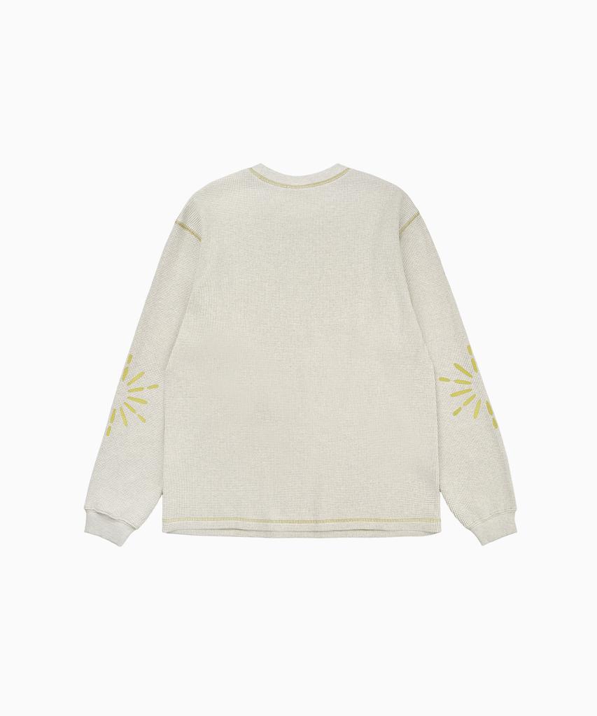 HELLO SUNRISE Sunlight Waffle L/S_Melange Ivory