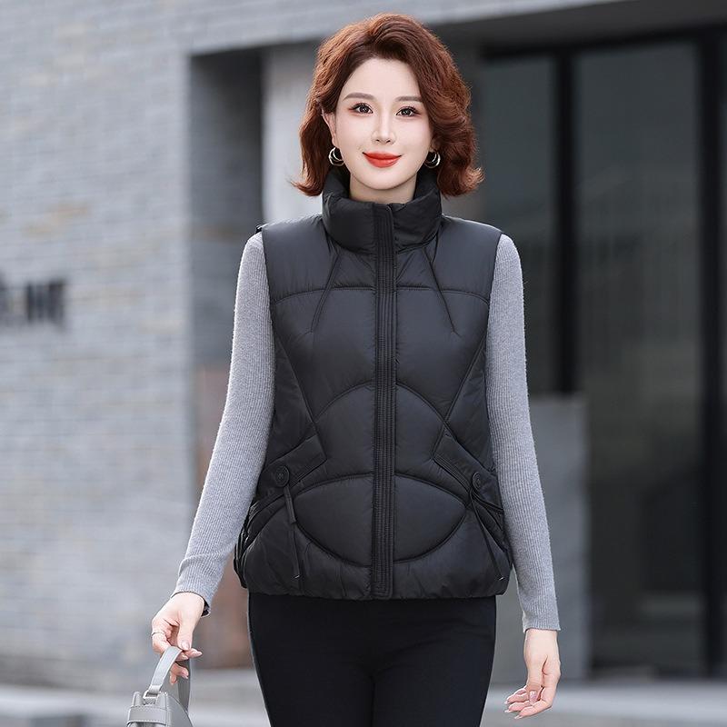 Autumn and winter new down cotton vest women's short outer vest winter vest