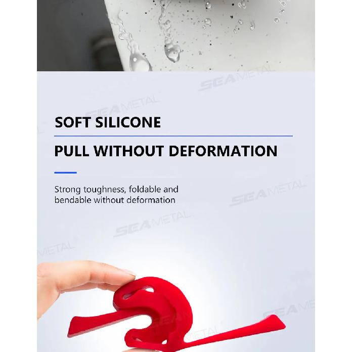 SEAMETAL 4pcs Universal Car Door Lock Buffer Silicone Shock Absorber Pad Door Buckle Cushion Reduce Noise Anti-Vibration