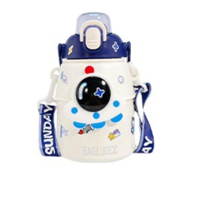 Roztomilý super roztomilý dětský termohrnek pro dívky s vysokým vzhledem, studentská slámová konvice s velkou kapacitou, přenosný hrnec