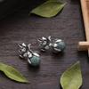 Retro ethnic lotus-shaped drop earrings bohemian women's jewelry casual wear and gifts