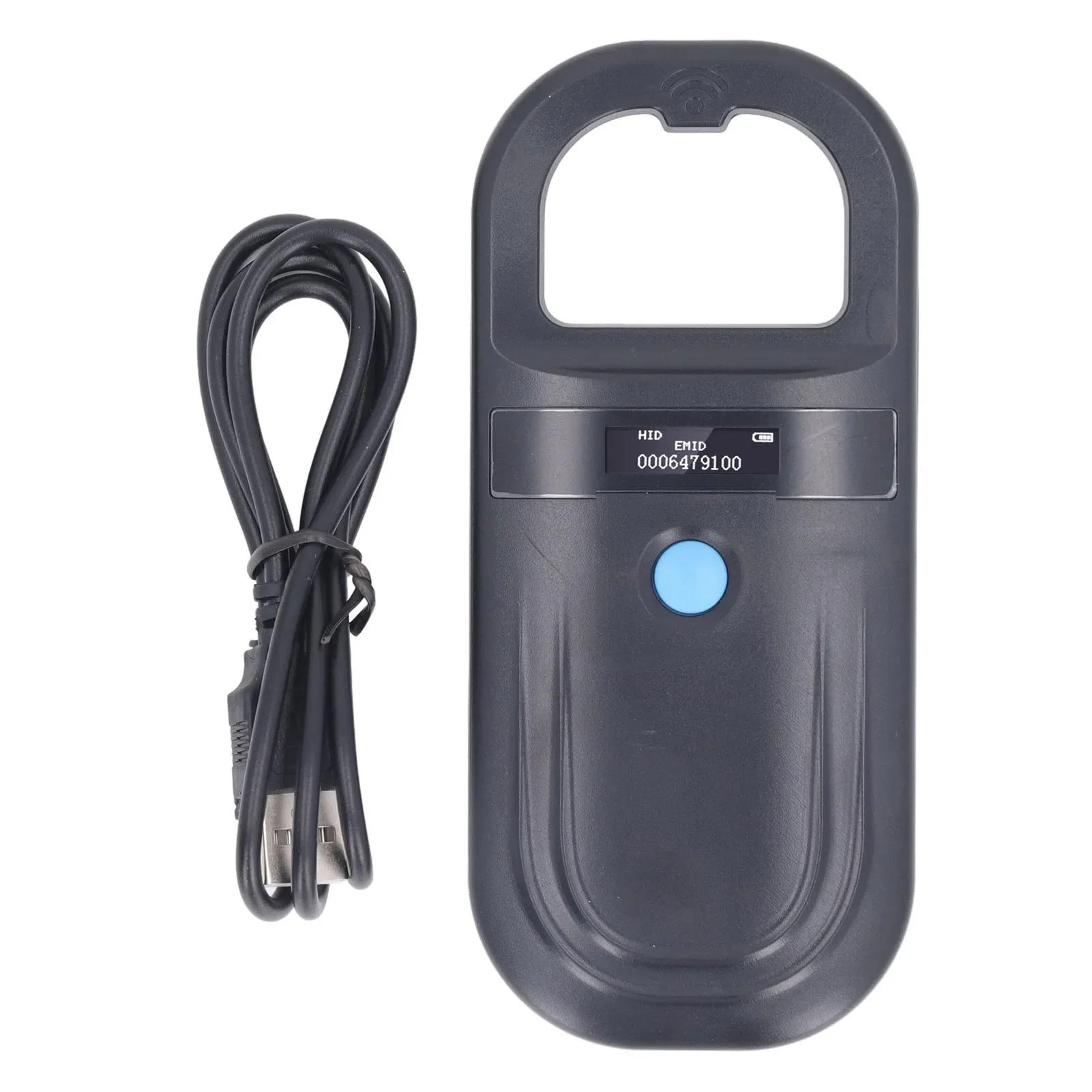 

Animal ID Reader 134.2KHz ISO11784 85 FDX B EMID Handheld Pet Tag Chip Scanner USB Charging Built in Buzzer Pet Chip ID Scanner