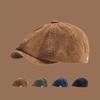 Japanese Newsboy Hats Corduroy Berets Fashion Octagonal Hat Women Men