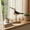 Wooden Seagulls Figurines,Mediterranean Styles Bird Statues Ornament for Beach,Garden,Backyard,Balconys,Home Decorations