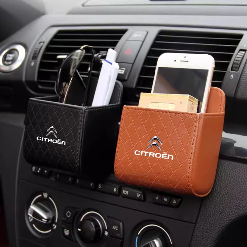 Citroen-wwwn-Car Phone Holder Air Vent Hanging Mini Storage Box For Citroen Celysee C6 C3 C5 C1 Aircross Picasso Cactus Berlingo Saxo Grand anm123