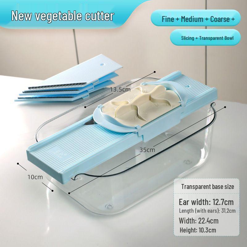 Commercial Handheld Potato Grater & Slicer with Hand Guard for Restaurants and Canteens