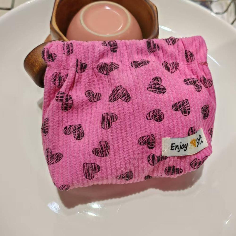

New Mini Shrapnel Bag Corduroy Soft Cosmetic Bag Earphone Bag Sanitary Napkin розы красного