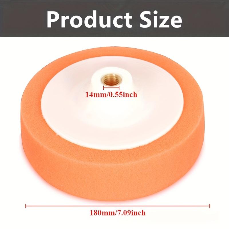 7-Inch Automotive Buffing Sponge, Buffing Wheel, Soft Foam Pads for Car Polishing, Waxing Accessory for Vehicles, M14 Angle Grinder Buffing Pad