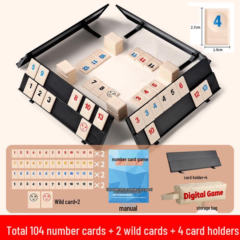 

International Mahjong Number Game Set for Family Gatherings and Parties