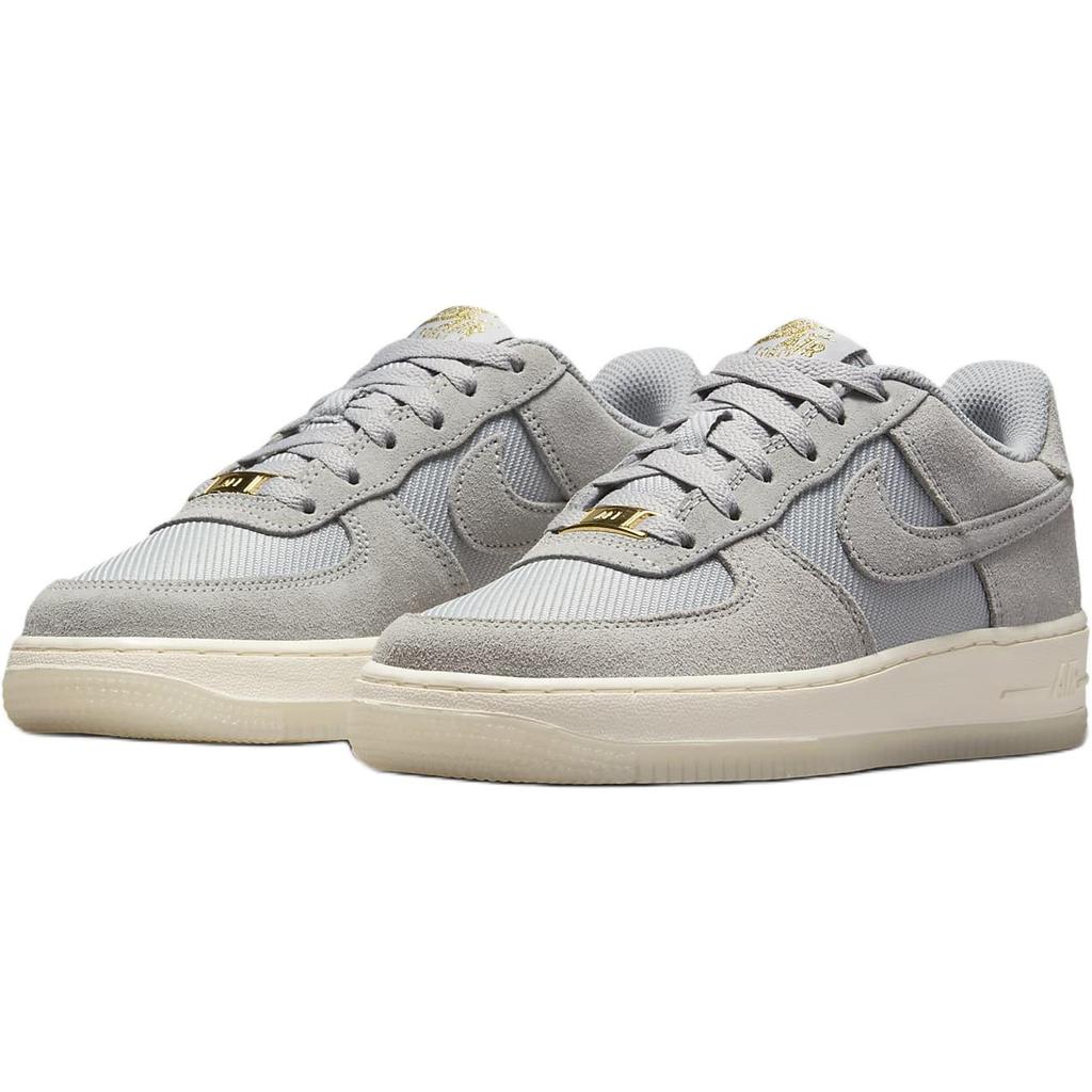 New Nike Air Force 1 Anti Slip Wear Resistant Low Top Kids' Skateboarding Shoes Gray Teenagers FZ1022-001