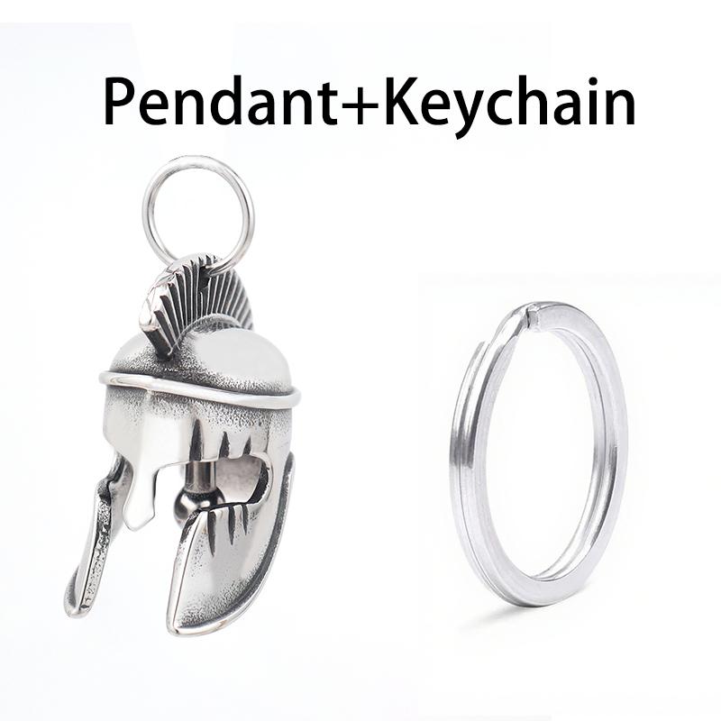Vintage Stainless Steel Luck Bell Pendant Charm Riding Amulet Necklaces For Men Fashion Motorcycle Hip Hop Rock Party Jewelry