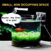 Small Fish Tank Hanging Filter USB Power Interface Waterfall Filtration System 2.5W Flow 250L/H for Small Aquarium Fish Tank