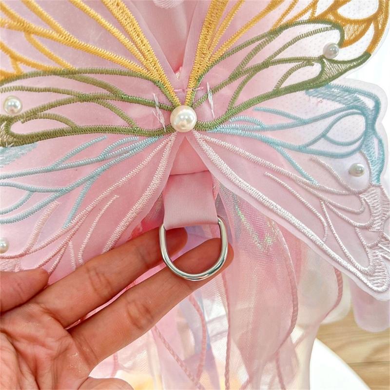 Pet Princess Gown for Cats and Small Dog Easy To Wear Butterfly Designs Cats Dress for Pet Birthdays and Photoshoots