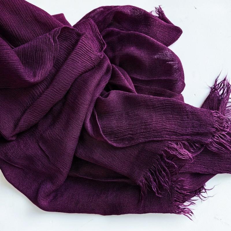 95 Colors Soft Cotton Viscose Scarf Rayon Material Muslim Hijab Mid Eastern Plain Solid Color Headscarf With Tassel