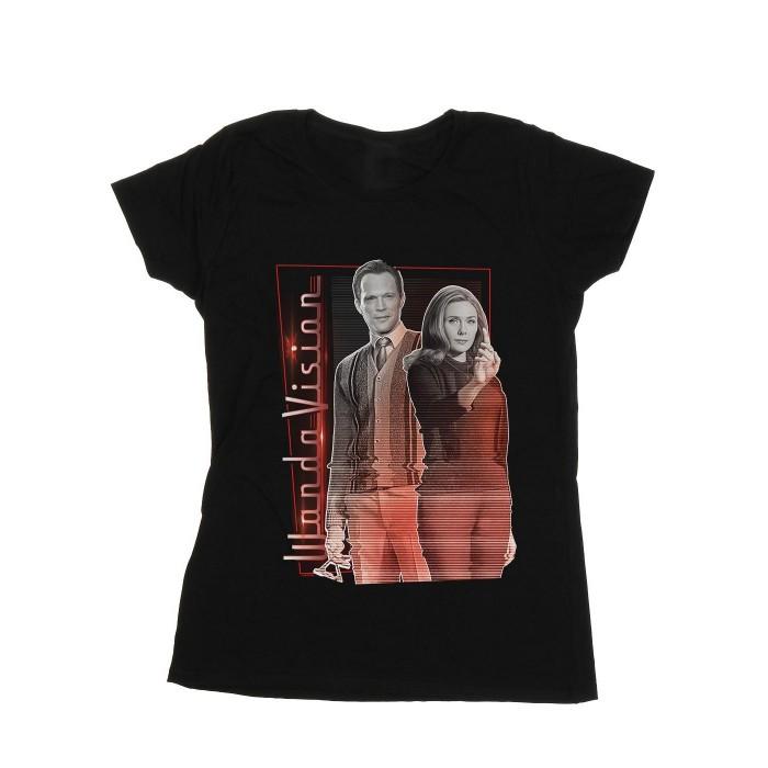 Marvel Womens/Ladies WandaVision Interference Pose Cotton T-Shirt