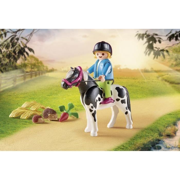 Playmobil - 70998 - Cart with Child and Pony - Plastic Toy for Children Aged 4 and Over