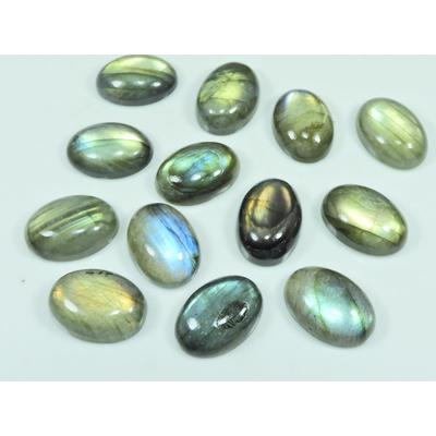12X17MM Natural Labradorite Oval Cabochon Loose Gemstone 13Pcs Lot 146Cts. C-3107
