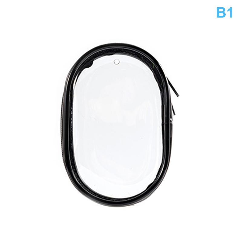 Přenosná PVC průhledná úložná taška s náplastí na hruď Úložiště dat pro panenky Kabelová taška Venkovní prachová taška Vodotěsná krabička na kosmetiku