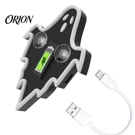Decorative Lights for SUVs Solar Ghost Car LED Light, USB Wireless Animated Warning Windshield And Auto Atmosphere Lamps Rear Window, 6 Modes Suction