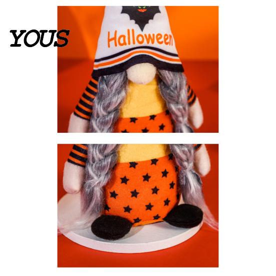 Indoor Halloween Decor Gnome Decor, Rudolph Faceless Doll Figurine for Shelf Table, Spooky Hanging Ornaments Cute Ornament Party Home, Trick or