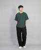 Seinteukeulu R-Neck Plain Short Sleeve Tee Brs-826 Dark Green