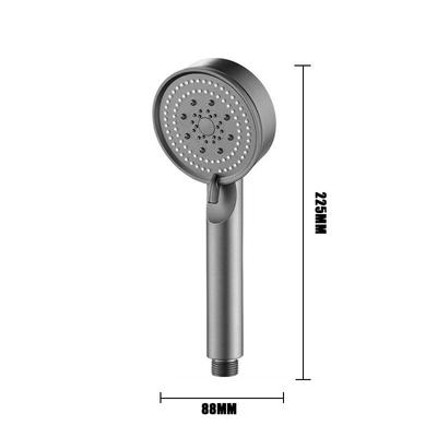 Shower Head 5 Modes Adjustable Black/Silver/Grey Bath Shower Head High Pressure Water Saving Showerhead Bathroom Accessories
