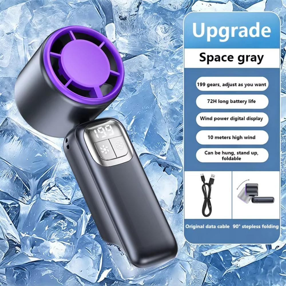 Cooling Ice Cooler Turbo Jet Fan USB Rechargeable Cooling Fan Ice Cooler Fan  Outdoor Travel Office