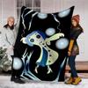1pc Coraline4 Theme Blanket - Digital Print, Polyester, Cozy for All Seasons, Perfect for Outdoor, and Travel