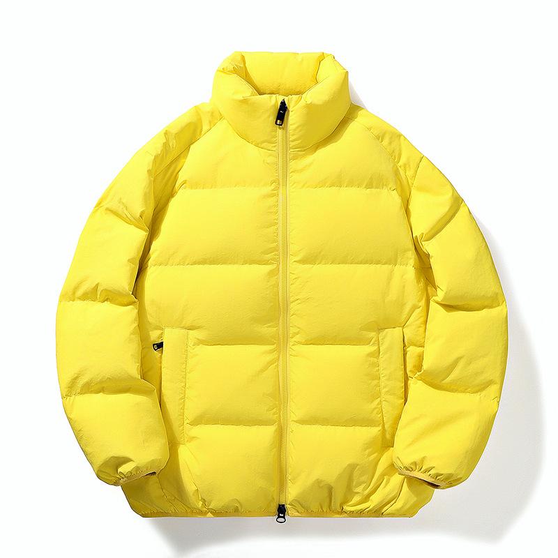 

Down jacket men s autumn and winter new trendy loose white duck down warm standing leading style couple versatile fashion jacket 3XL