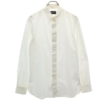 Long Sleeve Punching Cotton Shirt 39 White Men's Used