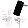 with Keys Distribution Box Lock Zinc Alloy Cabinet Lock RV Compartment Latch  Hardware Lock
