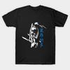 Men Black Print T-shirt Leonardo The Leader No-Cut Transfer Paper Print Cotton Tshirt