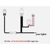 14.8FT LED Light Bar Wiring Harness Kit Universal LED Wiring Harness Nylon Harness For Auto UTV Offroad Boat 12V 40A Relay Fuse