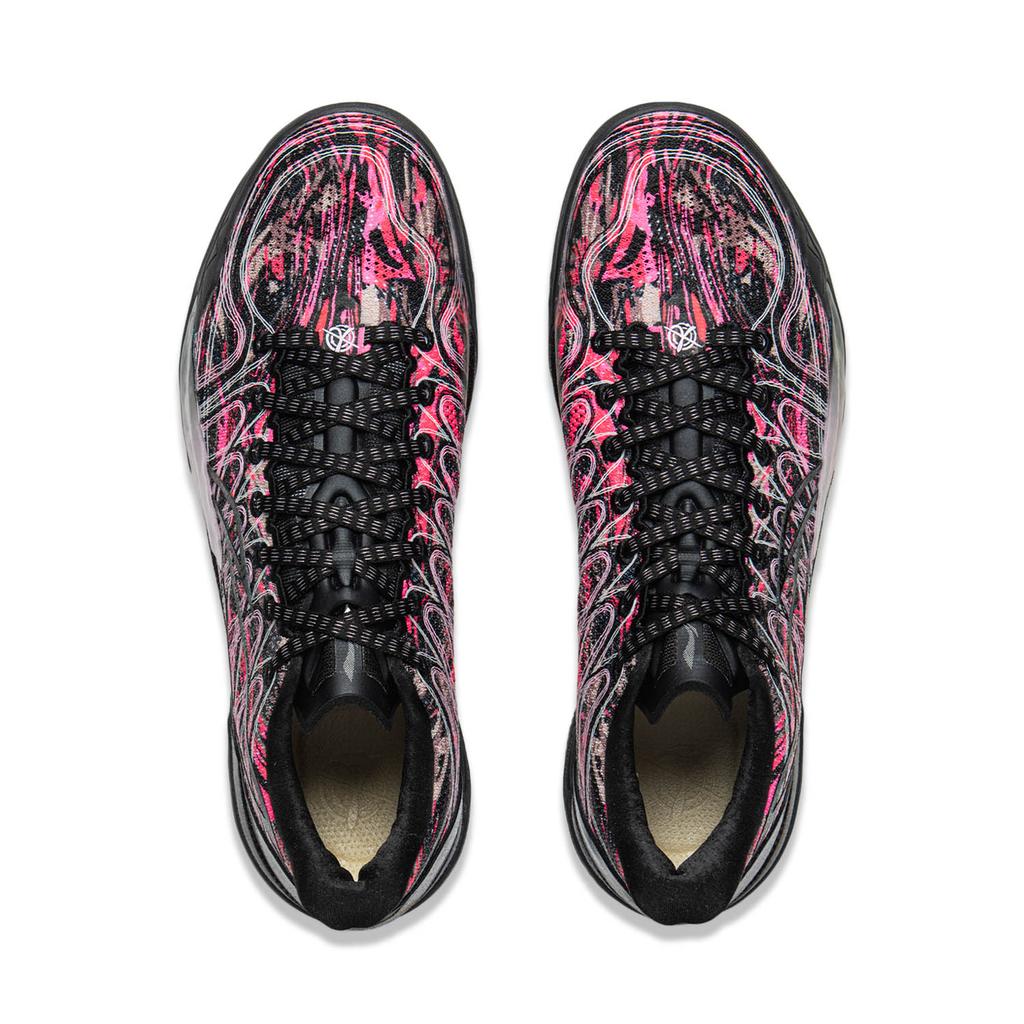 Li Ning Gamma 2 Low-Top Basketballschuhe Herren Schwarz Rosa ABAV033-7