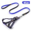 Dog Leash, Adjustable Chest and Back Golden Retriever Leash, Denim Shoulder Strap, Sewn Fabric Pet Leash