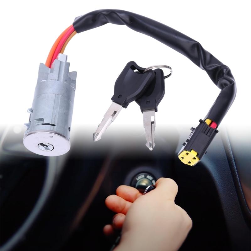 Ignitions Key Switches Assembly with Attached Harness Leads and Terminal Ends, Replaces 7701469419 with No Wire Changes or Added Adapter Harness